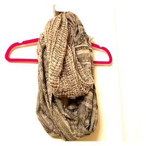 Beige Infinity Scarf
